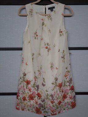 Primark White Floral Dress Size 4 (USA) Summer Dress